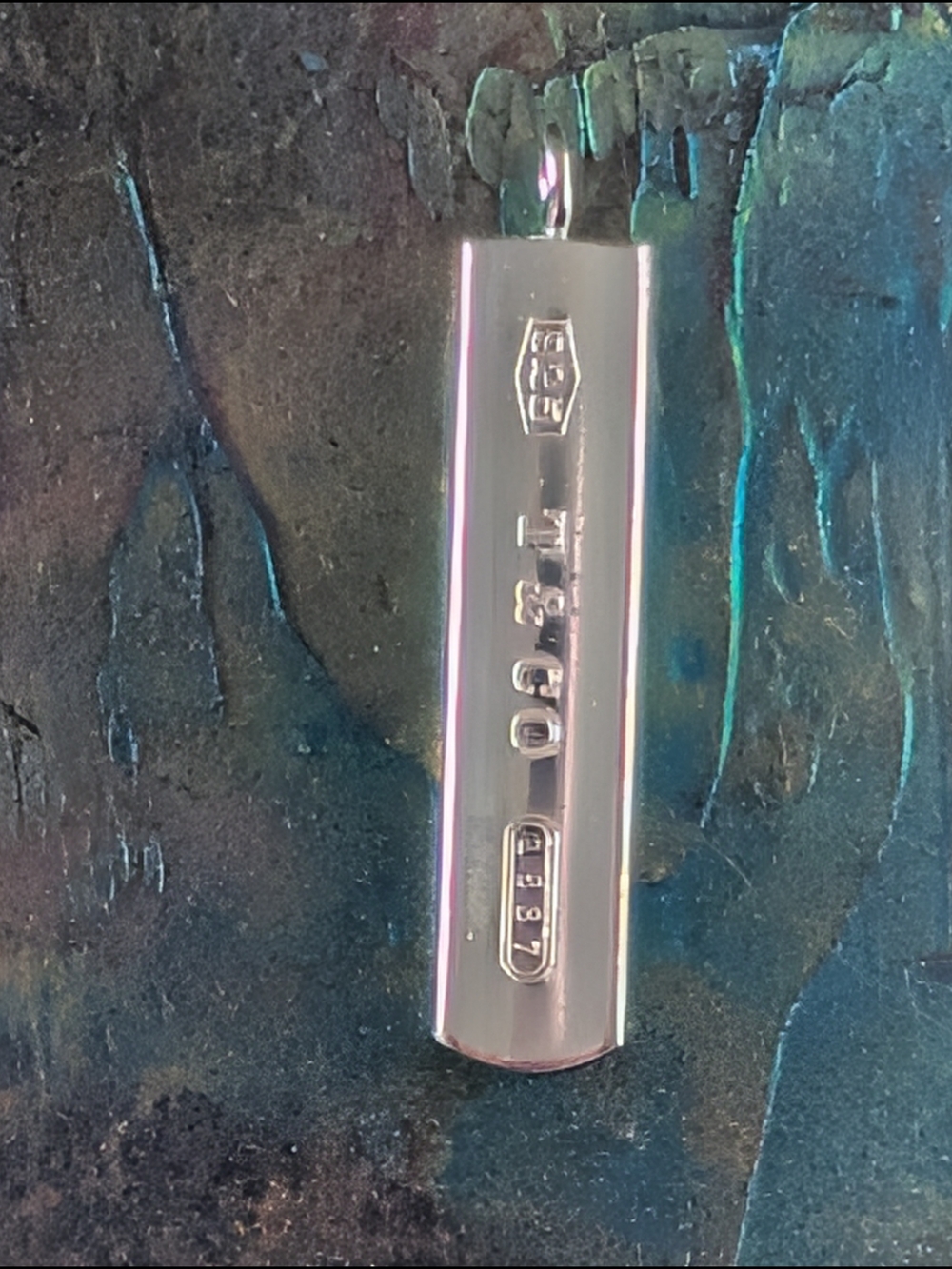Retired 2001 Tiffany & Co. 925 T & CO 1837 Bar Pendant No Chain - Picture 10 of 10